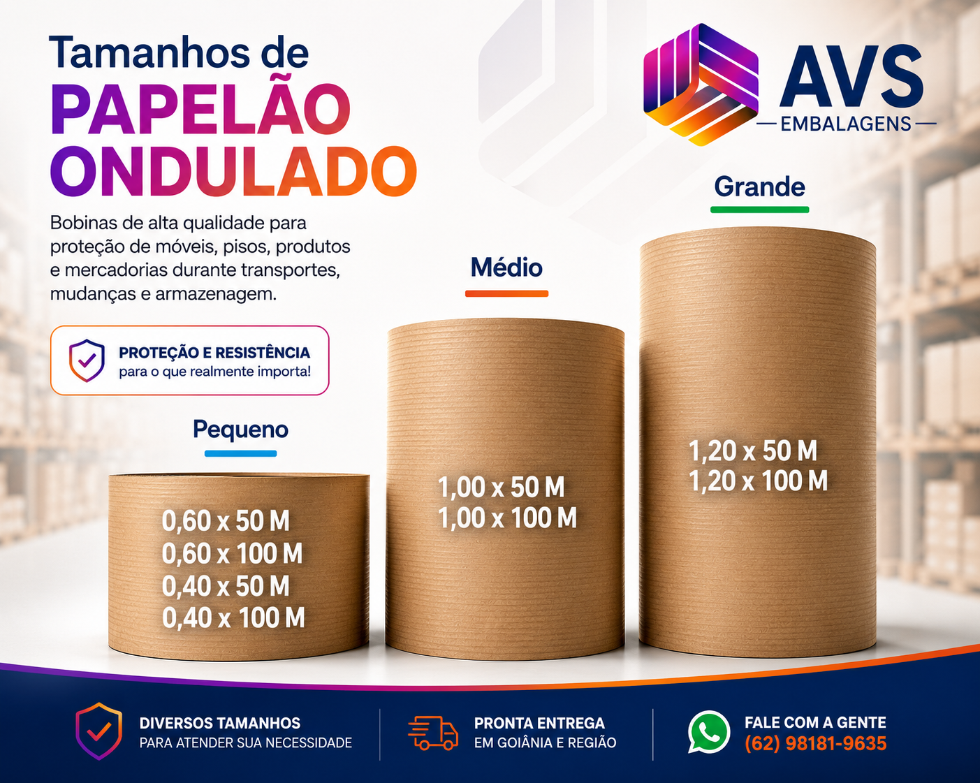 Bobina de papelão ondulado em Goiânia