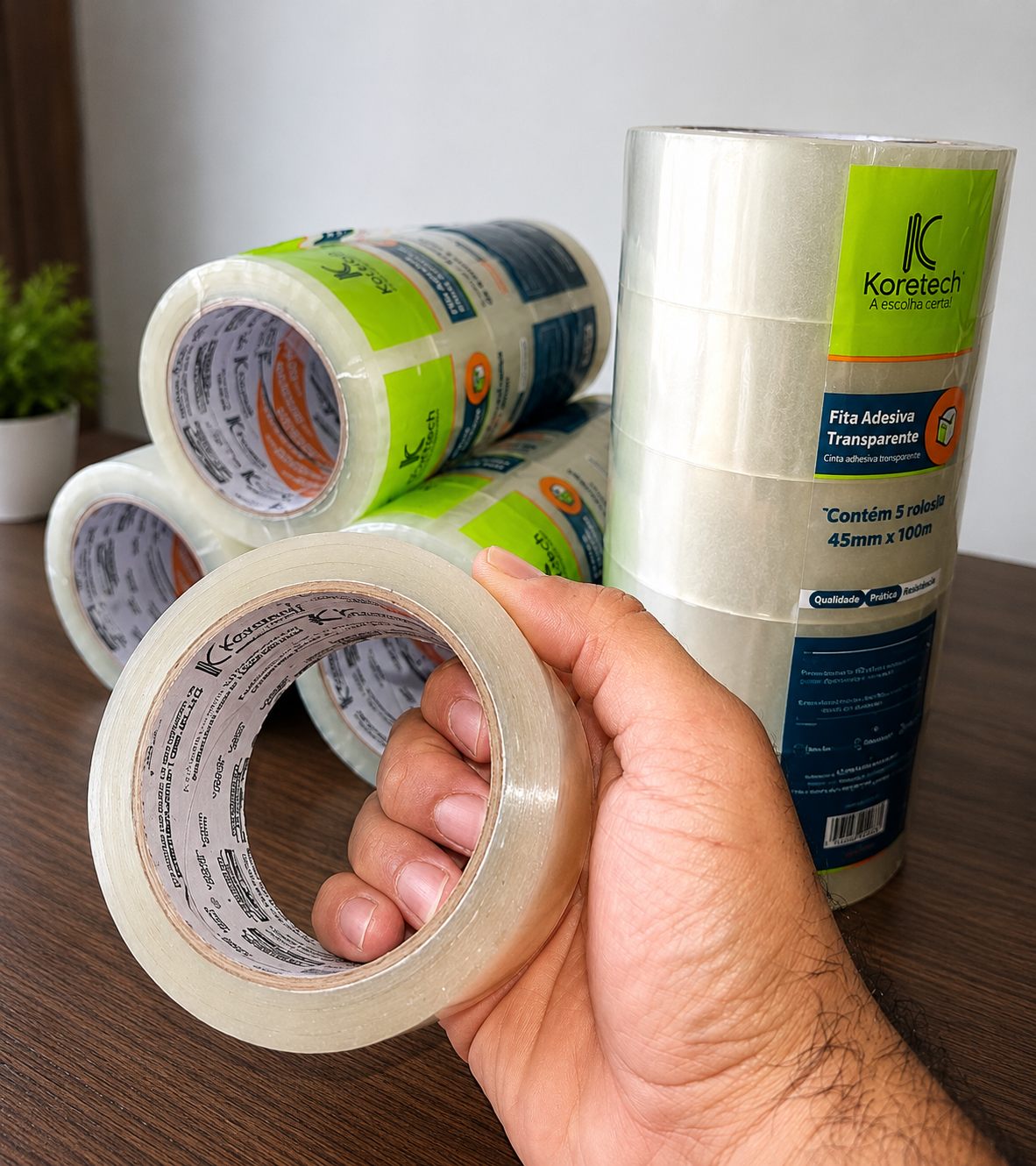 Fita adesiva 45x100 Koretech à pronta entrega em Goiânia